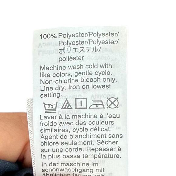 J.CREW Navy Blue Poppy Fields Flowy Tiered Midi Dress Women's Size 8 Midi Flower - Picture 5 of 10